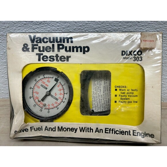 Vtg DIXCO Model 303 Vacuum & Fuel Pump Tester Guage New Sealed NOS - Picture 1 of 7